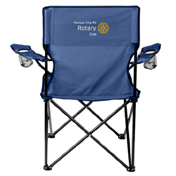 Rotary Cloth Folding Camp Chair with Customized Embroidery