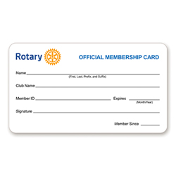 Rotary International Membership Card -  Pk of 10