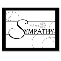 Rotary Deepest Sympathy Card with Envelope - Pack of 10