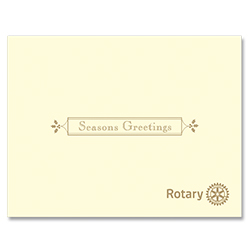 Rotary Season's Greetings Card with Envelope - Pack of 10