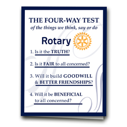 Rotary Four-Way Test Greeting Card - Pack of 10