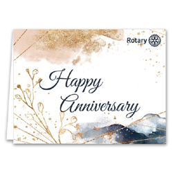 Rotary Anniversary Card w/Envelope Pack/10