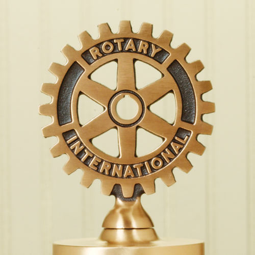Rotary Deluxe Cast Bronze Rotary Emblem Bell Top