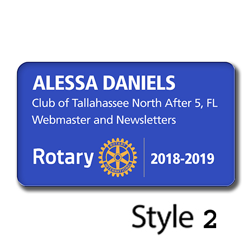 Acrylic Name Badge - 3 1/2