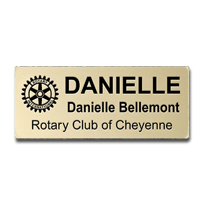 Rotary Removable Name Badge Only for Rhinestone Frame