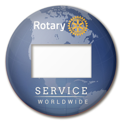 Rotary Reusable Active Member Name Badge