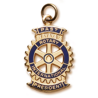 Rotary Past President Charm - Gold Filled