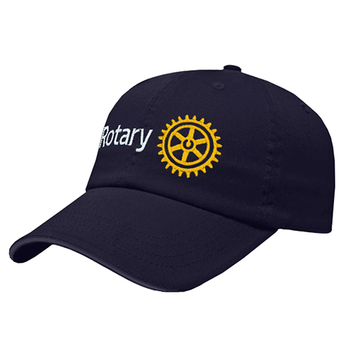 Rotary Navy Cap with Rotary Masterbrand Signature Logo