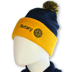 Rotary Gold & Blue Knit Hat