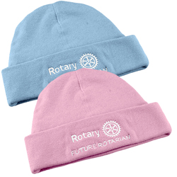 Rotary Knit Baby Cap with Rotary Logo