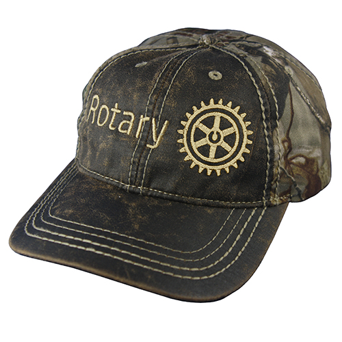 Rotary Faux Leathered Brown/Realtree AP Camo Cap