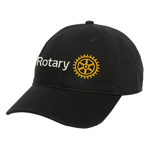 Rotary Black Cap with Rotary Masterbrand Signature Logo
