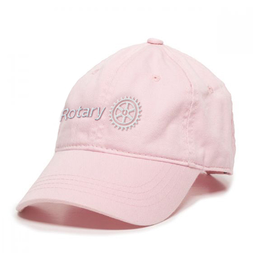 Rotary Pink Cap with White Rotary Masterbrand