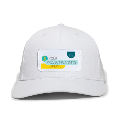 Rotary White Cap with Front Patch