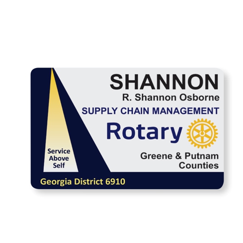 Rotary Printed Light-Weight Plastic Badges