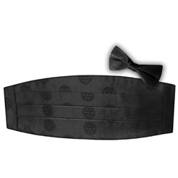 Rotary Tone-On-Tone Cummerbund & Bow Tie Set