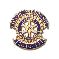 Rotary 2010-11 Club President Lapel Pin