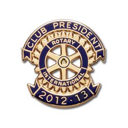 Rotary 2012-13 Club President Lapel Pin