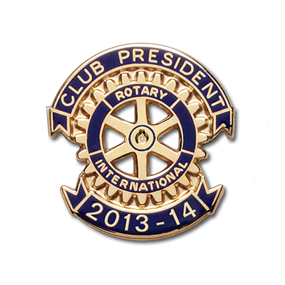Rotary 2013-14 Club President Lapel Pin