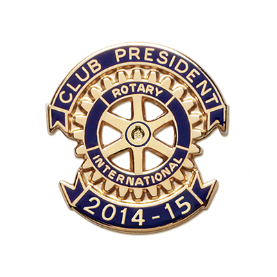 Rotary 2014 - 15 Club President Lapel Pin