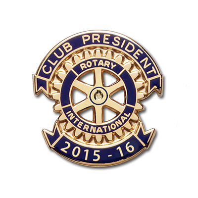 Rotary 2015 - 16 Club President Lapel Pin