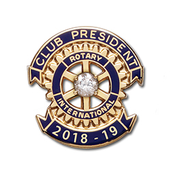 Rotary 2018 - 19 Club President Lapel Pin