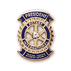 Rotary 2020 - 21 Club President Lapel Pin