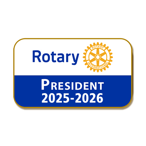 Rotary 2025--26 Club President Pin with Masterbrand Logo