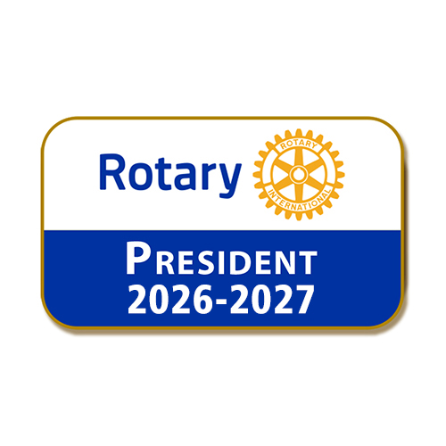 Rotary 2026--27 Club President Pin with Masterbrand Logo