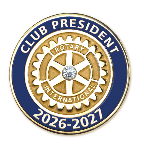 Rotary 2026 - 27 Club President  Lapel Pin