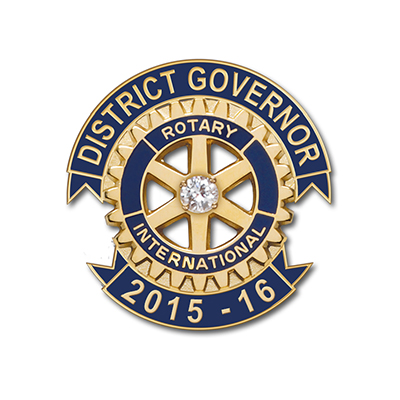 Rotary 2015-16 District Governor  Lapel Pin