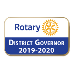 Rotary 2019 - 2020 District Governor Masterbrand Magnetic Lapel Emblem
