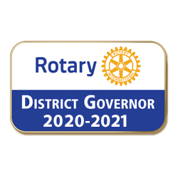 Rotary 2020 - 2021 District Governor Masterbrand Lapel Pin