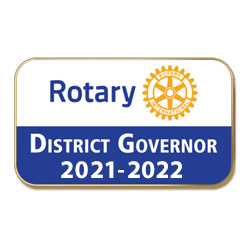 Rotary 2021 - 2022 District Governor Masterbrand Magnetic Lapel Emblem