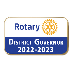 Rotary 2022- 2023 District Governor Masterbrand Lapel Pin