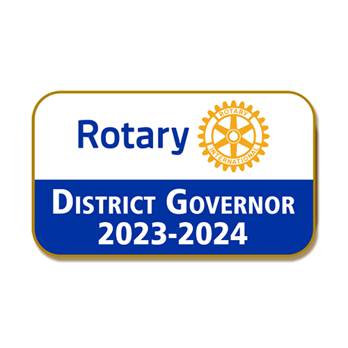 Rotary 2023- 2024 District Governor Masterbrand Lapel Pin
