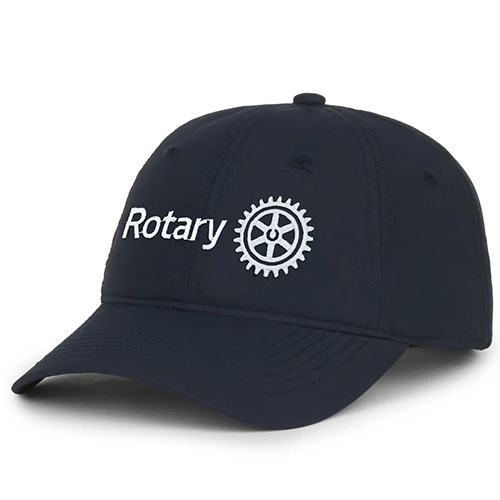 Rotary Ladies' Navy Ponytail Cap with Rotary Masterbrand