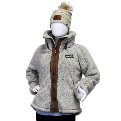 Rotary Ladies Oat Sherpa Jacket