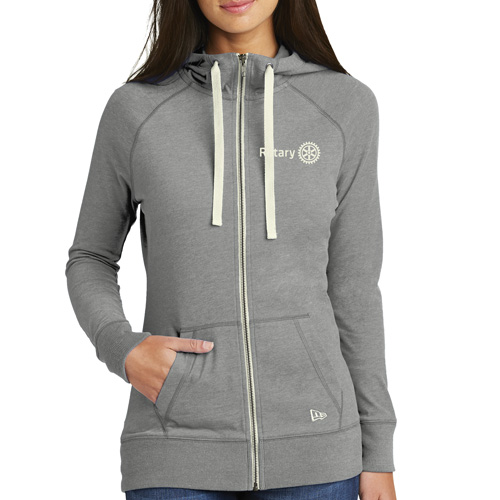 Rotary Ladies Sueded Cotton Blend Full-Zip Hoodie
