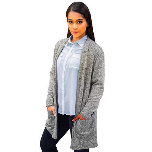 Rotary Ladies Easy Fit Marble Grey Cardigan