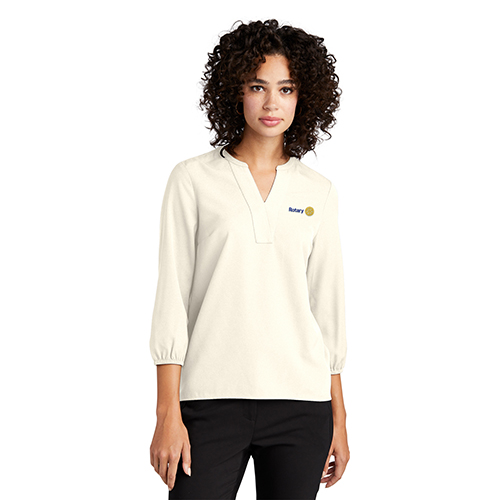 Rotary Ladies' White Satin Blouse