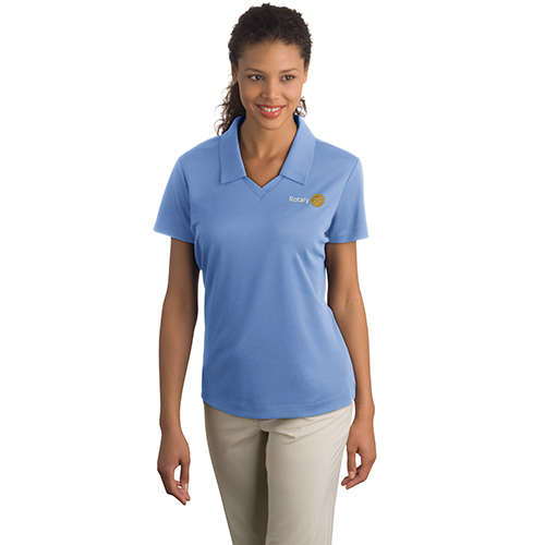 Rotary Ladies' Valor Blue Nike Golf Dri-Fit Micro Pique Polo