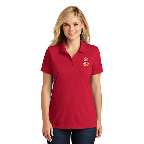 Rotary Ladies' Port Authority Red End Polio Now Polo