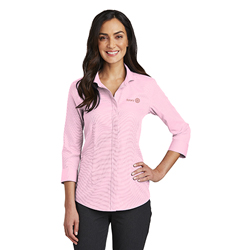 Rotary Ladies' Red House 3/4 Sleeve Non-Iron - Pink