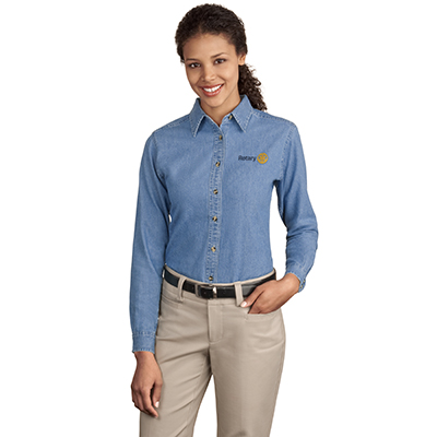 Rotary Women's Denim Shirt - Long Sleeve