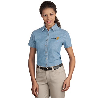 Rotary Women's Denim Shirt -  Short Sleeve