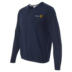 Rotary Men's Cotton V-Neck Sweater
