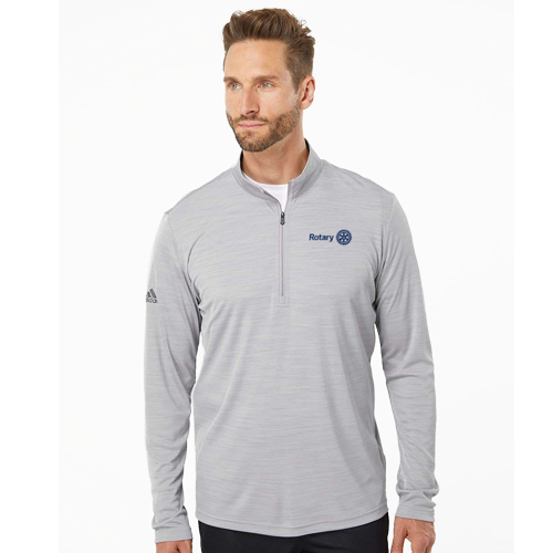 Rotary Men's Adidas Lightweight Melange Quarter-Zip Pullover