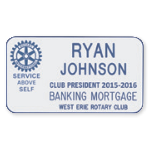Rotary Engraved Badges