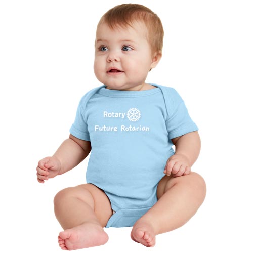 Rotary Future Rotarian Blue Baby Onesie